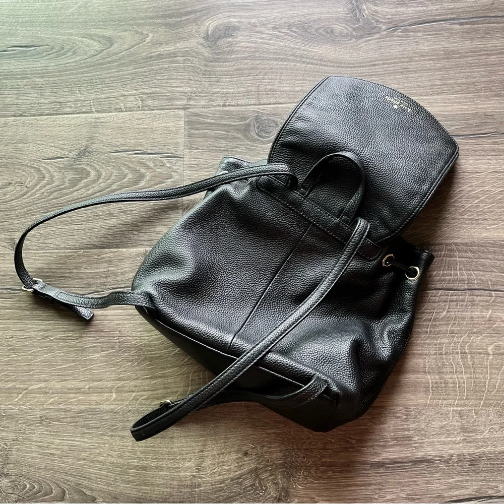 Kate Spade Black Cinch Backpack